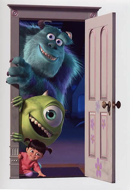MI-SulleyMikeBooDoor.jpg monsters inc image by azul_ace