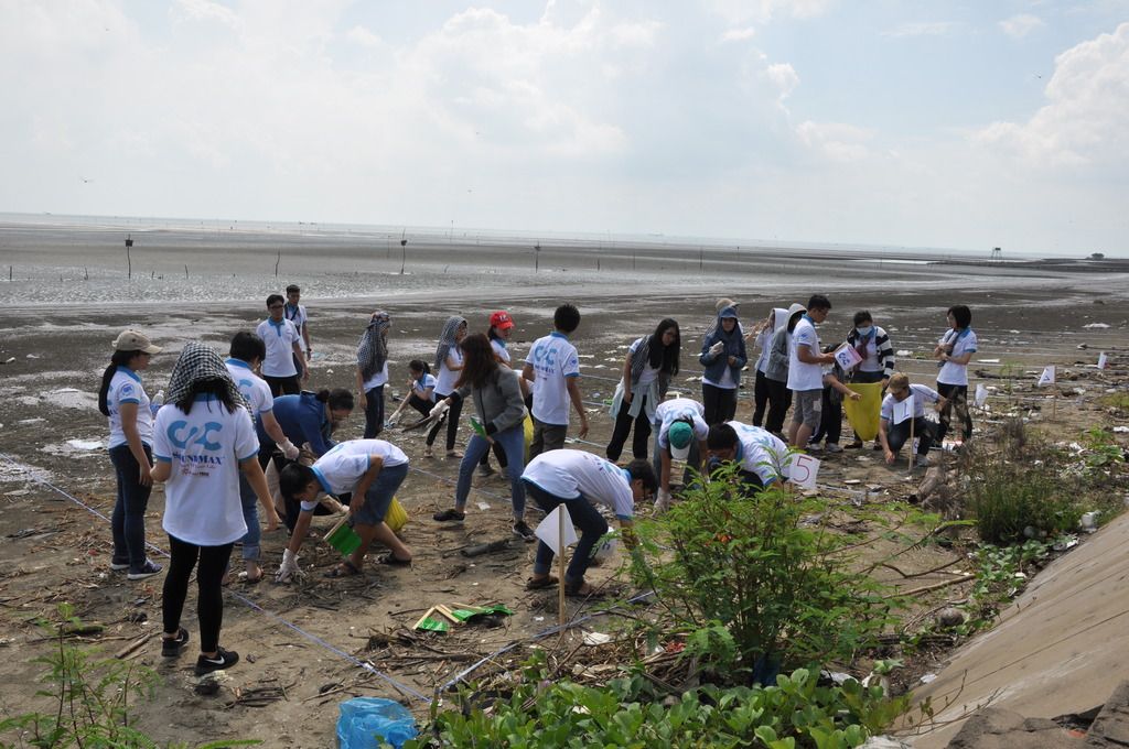 BTC và các thí sinh chung tay dọn sạch bãi biển Cần Giờ