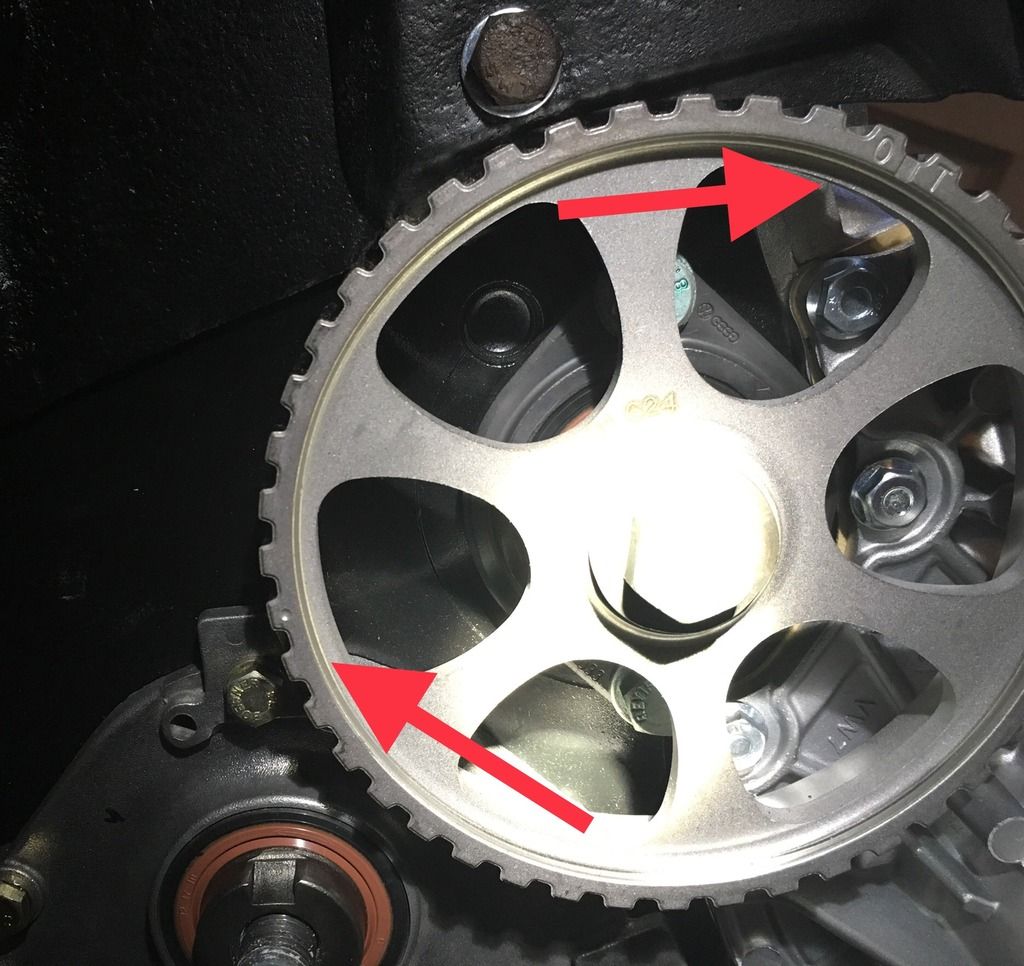 New Motor, New Pulleys Where are my timing marks? VW Vortex