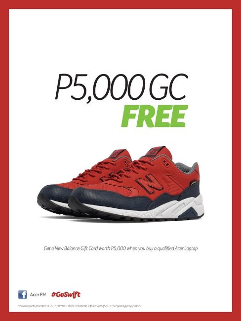 #GoSwift this yuletide season with Acer Swift 7 + New Balance promos, announcement, promos in PH, press release