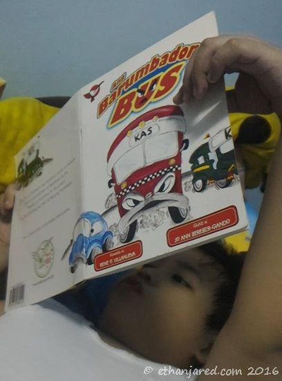 off the shelf: ang barumbadong bus books, my favorite things, kids reading, reading