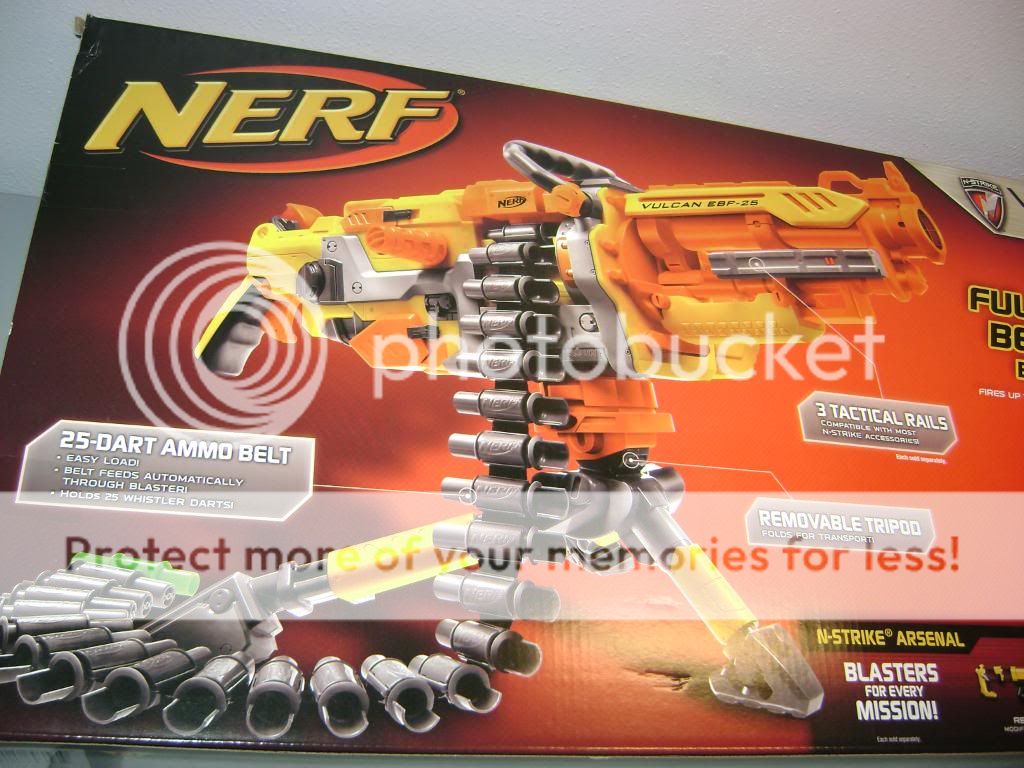  You are bidding on a Nerf N Strike Vulcan EBF 25 Dart Blaster Gun 
